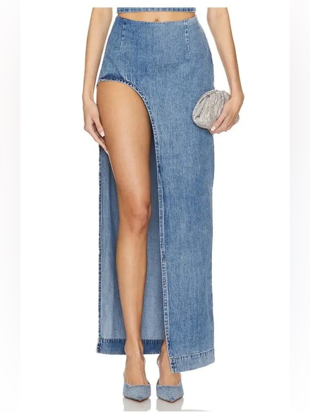 Retrofete Wynter Denim Skirt Sz 29